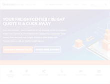 Tablet Screenshot of freightcenter.com